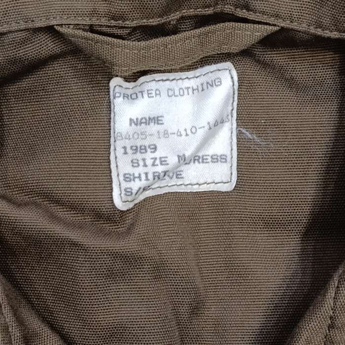 Vintage SADF Nutria browns combat shirt - size M