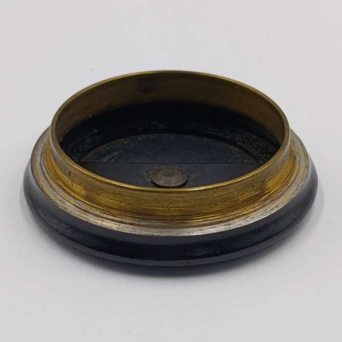 Antique camera lens filter set in case