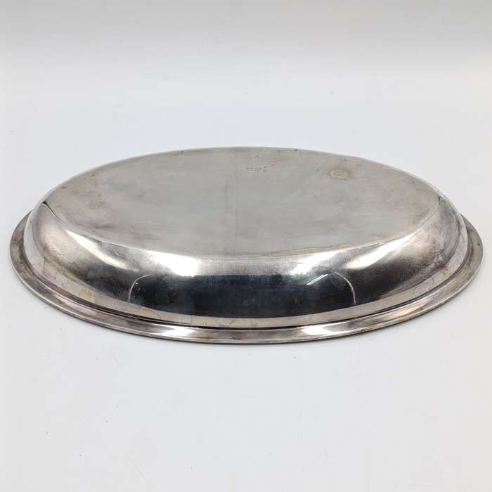 Vintage Rhodesian silverplated serving bowl with lid given to Lt. Col. A.M Oscroft by The President