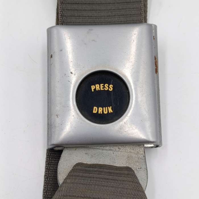Vintage Air Hostess Safety procedure illustration safety belt - used by a South African Airlines