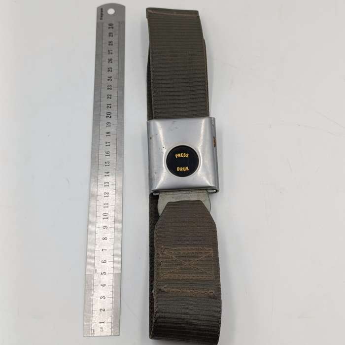 Vintage Air Hostess Safety procedure illustration safety belt - used by a South African Airlines
