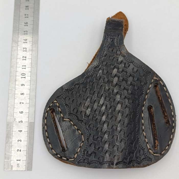 Vintage Leather gun holster - right hand side