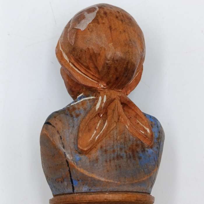 Vintage wooden carved wine stopper