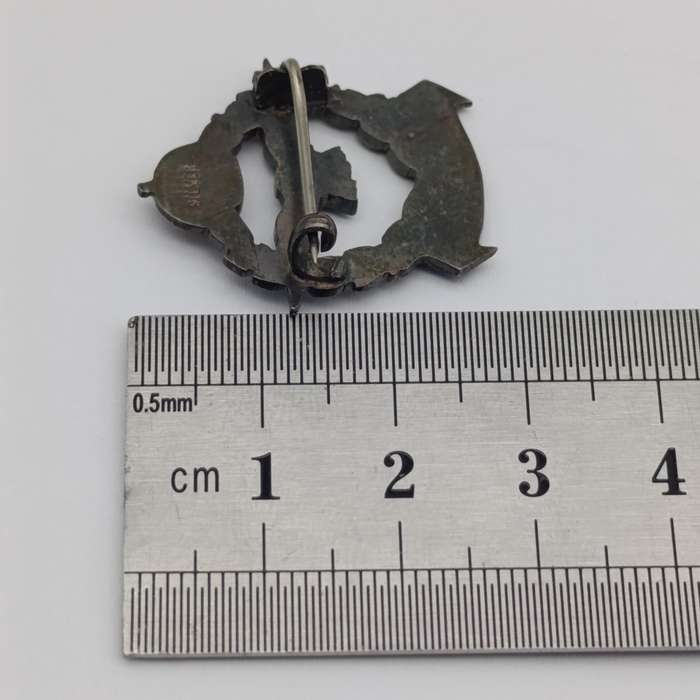 WW2 SA Air Force silver sweetheart badge