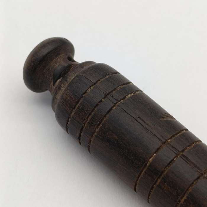 Antique wooden police whistle