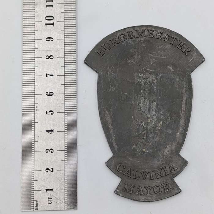 Original lead artwork design for the Mayor of Calvinia medal - one of a kind piece