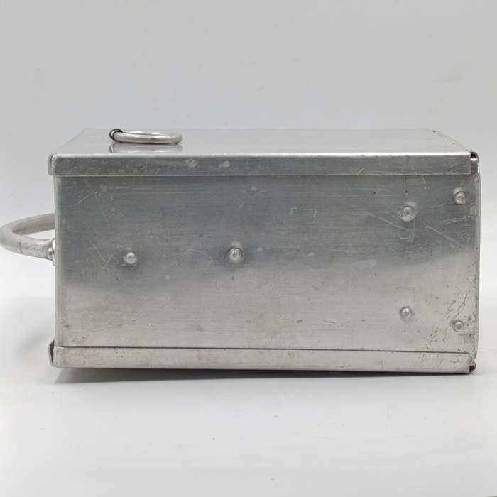 Vintage R.B Turner and Co. aluminium carry case with glass tubes