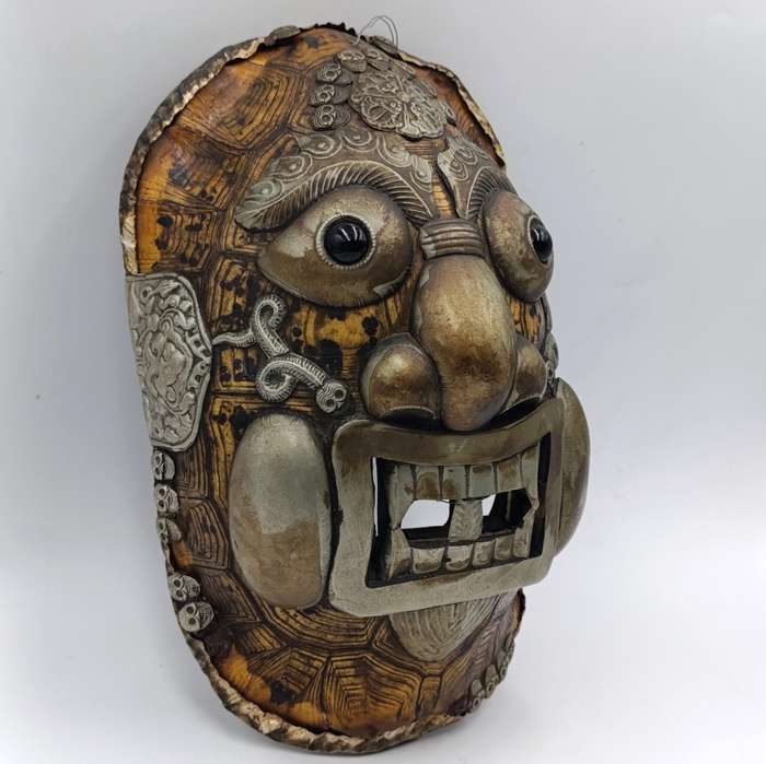 Old Tibettan Kapala tortoise shell mask