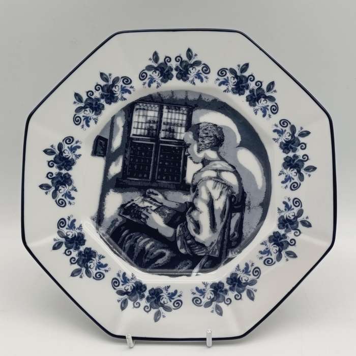Delft The Lace Maker porcelain plate