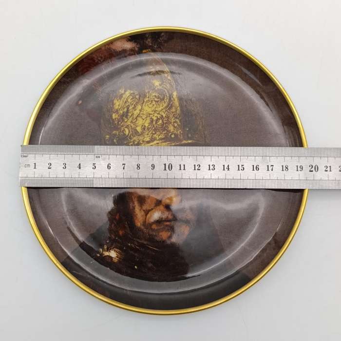 Rembrandt Harmenszoon van Rijn 1606-1669 Man with the Golden Helmet porcelain plate