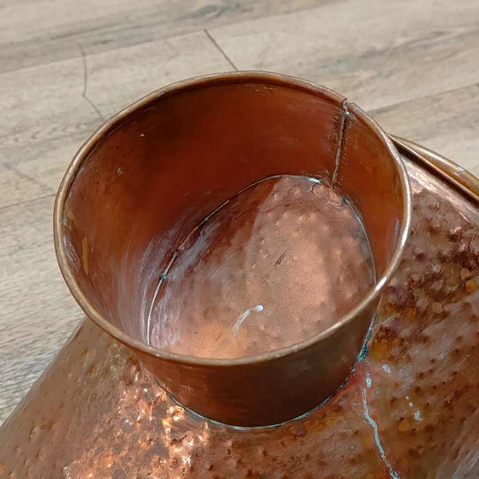 Vintage Hammered Copper coal bucket