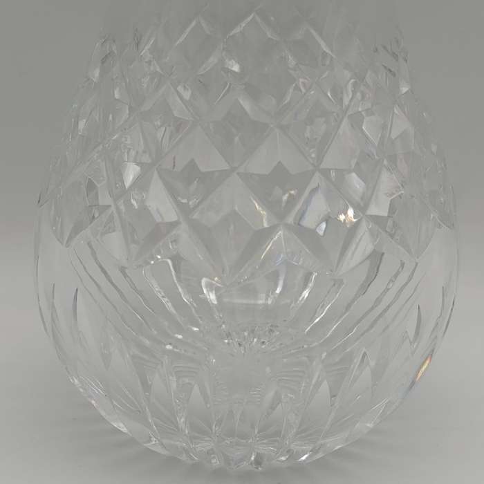 Beautiful vintage crystal carafe open decanter