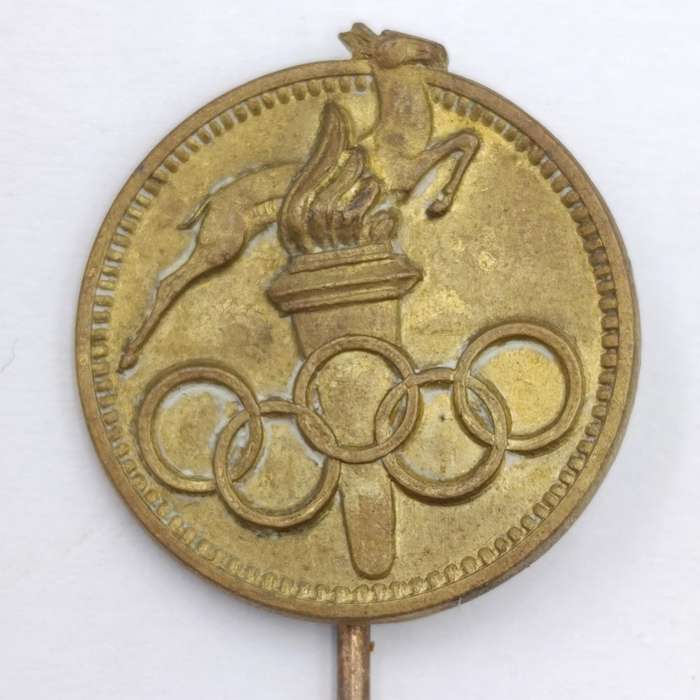 Vintage Springbok Olympics lapel pin badge