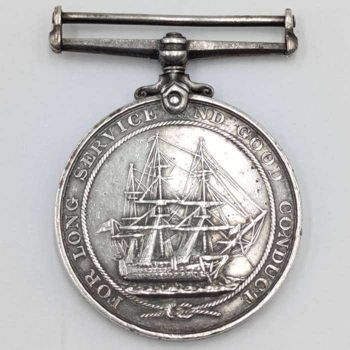 WW1 Royal Navy Long service and good conduct medal issued to 301828 E.C Tucker