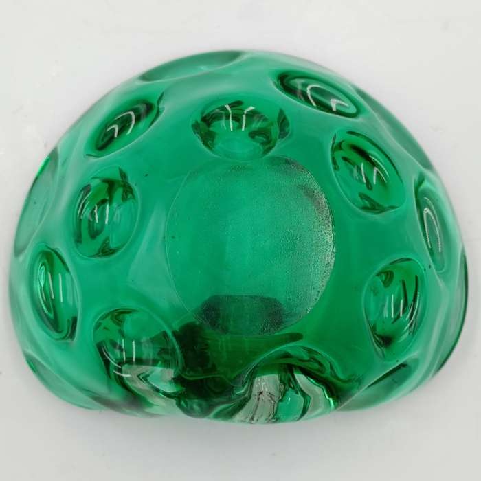 Vintage Green Murano glass ashtray
