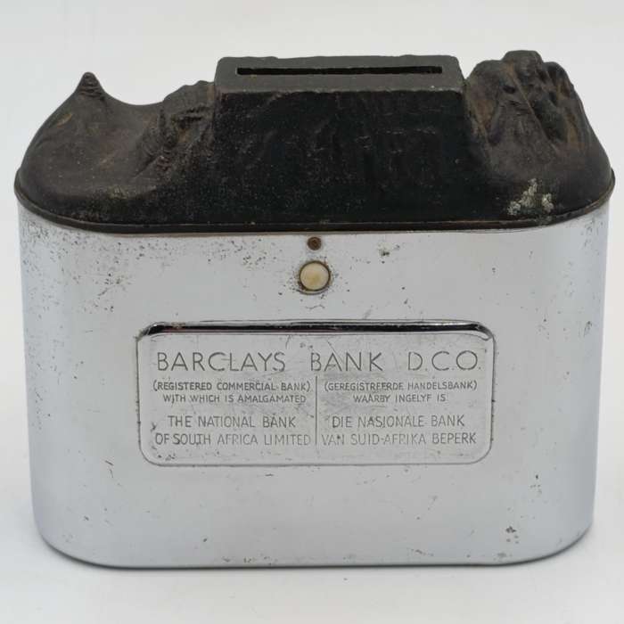Vintage Barclays Bank Table Mountain money box