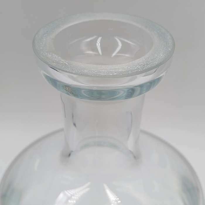 Vintage Krosno Poland crystal decanter - rim damage repaired