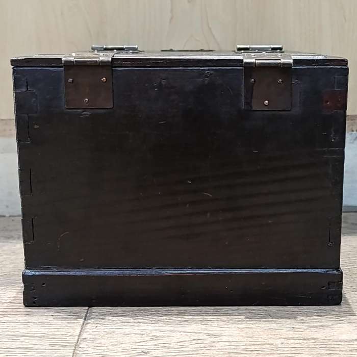 Antique Chinese jewellery box with mirror and 3 drawers