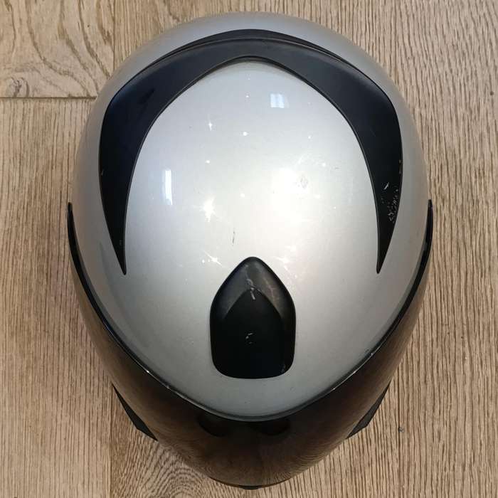 Genuine BMW motorcycle helmet with bag - some minor scuff marks