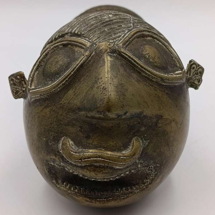 Pair of Indian Palanquin Finial 18th century bronze pole ends Rarely seen