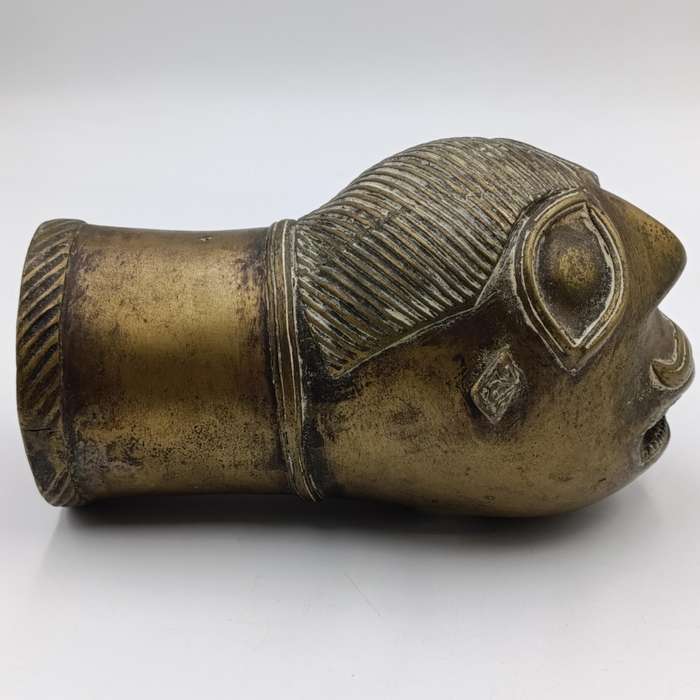 Pair of Indian Palanquin Finial 18th century bronze pole ends Rarely seen
