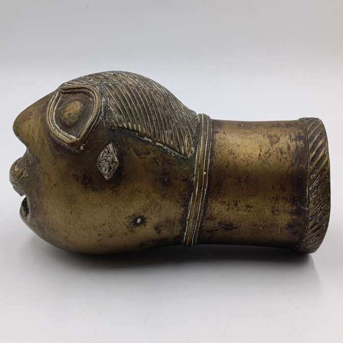 Pair of Indian Palanquin Finial 18th century bronze pole ends Rarely seen