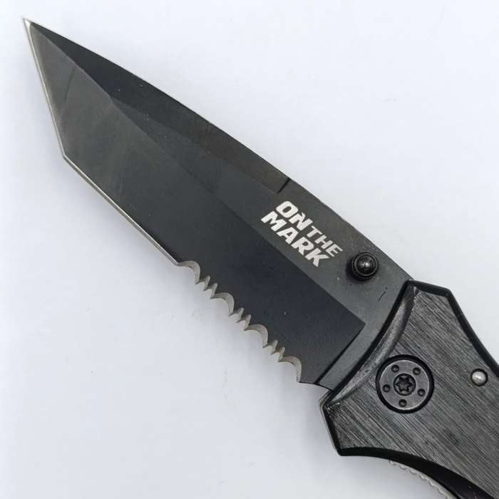 On the Mark tactical folding pocket knife