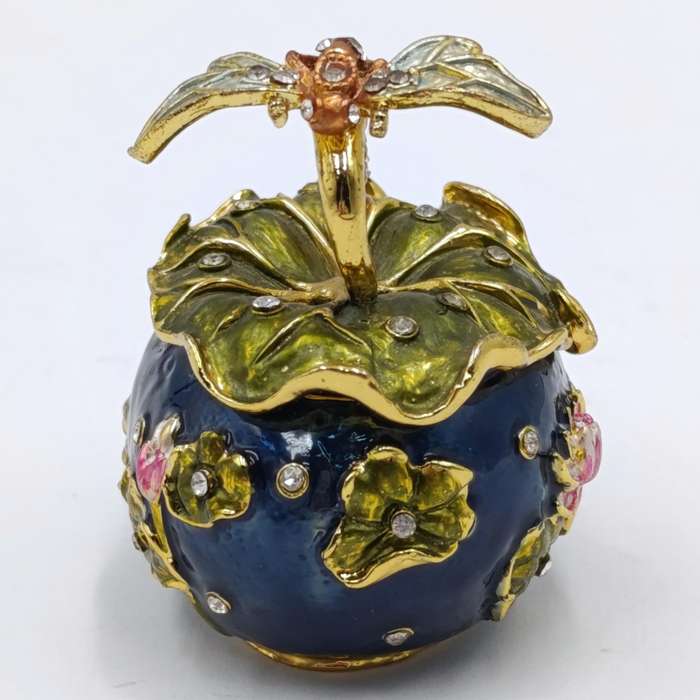 Beautiful Dragonfly floral trinket box