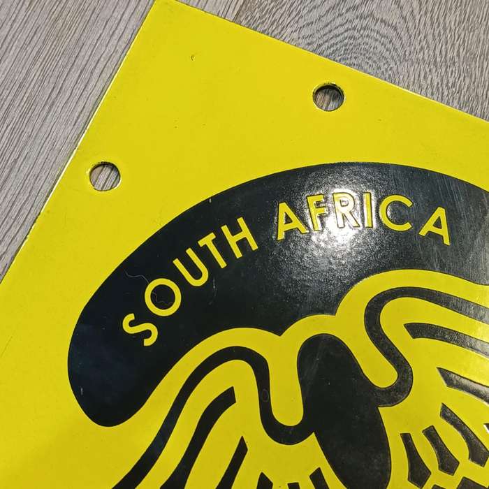 Vintage AA-Automobile Association South Africa enamel sign