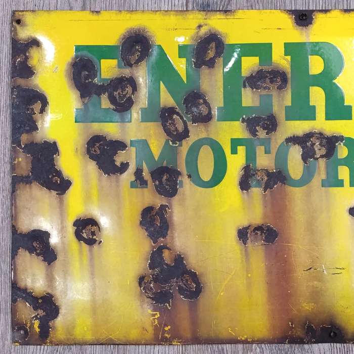 Vintage Energol Motorolie Afrikaans enamel sign