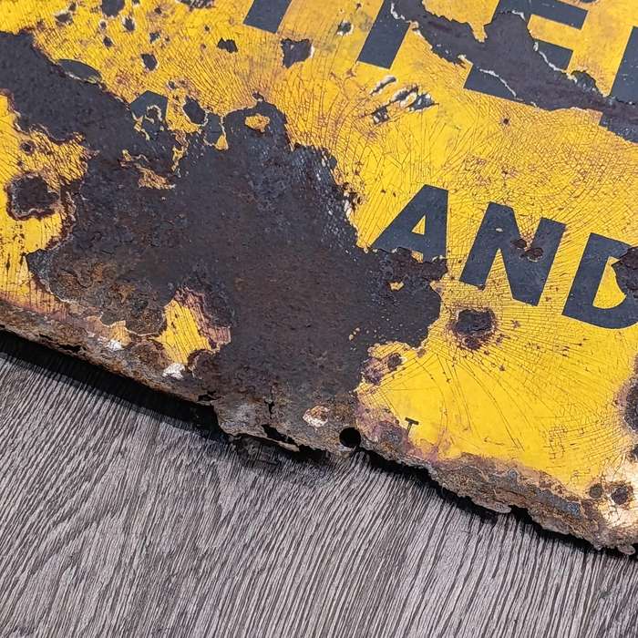 Vintage Exide Batteries for Cars and Trucks enamel sign