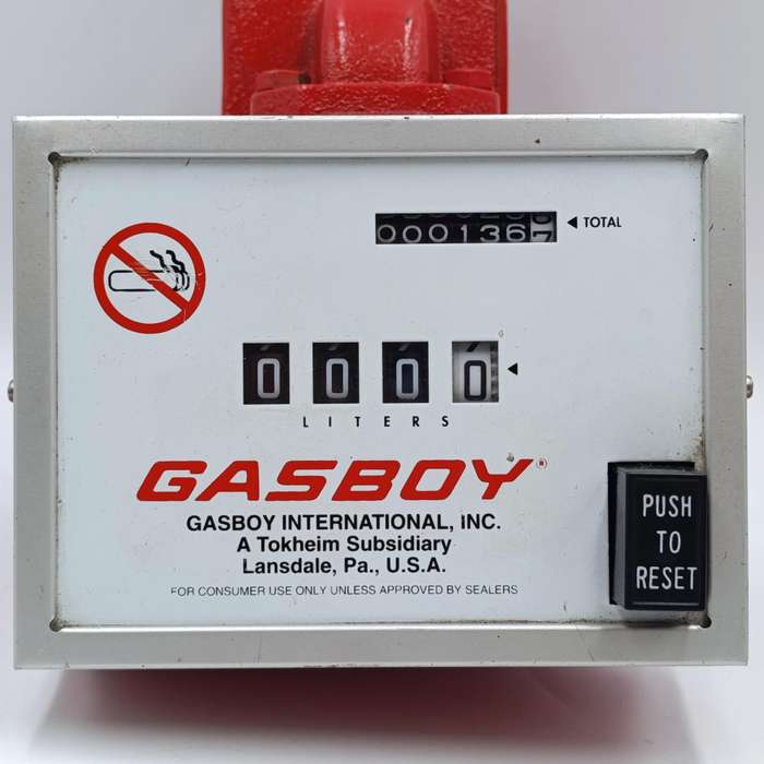 Vintage Gasboy fuel pump counter meter