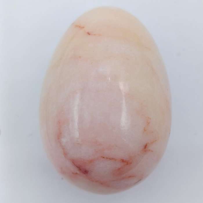 Beautiful pink marble polished egg