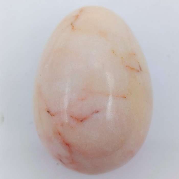 Beautiful pink marble polished egg