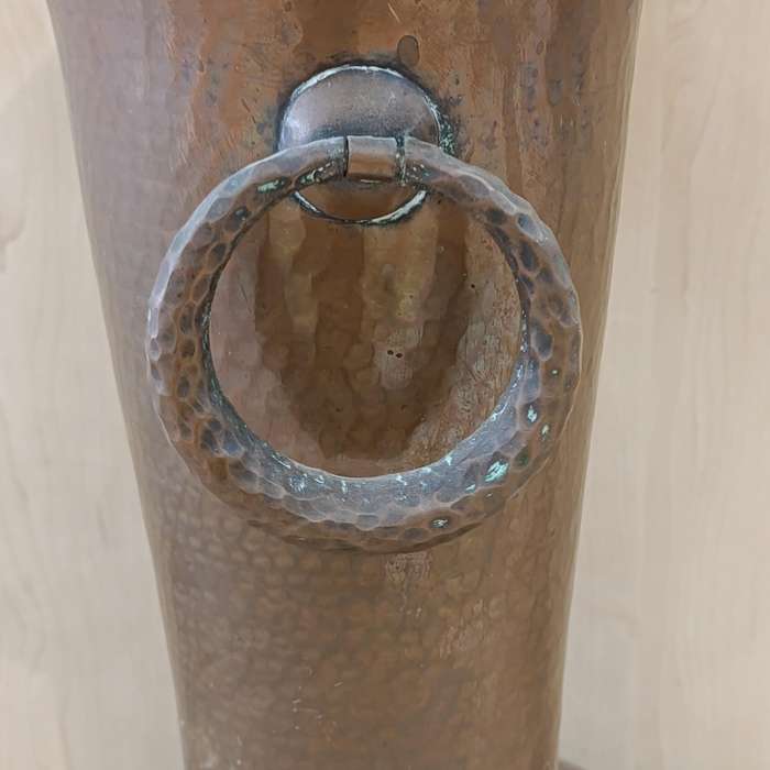 Vintage large copper vase with handles