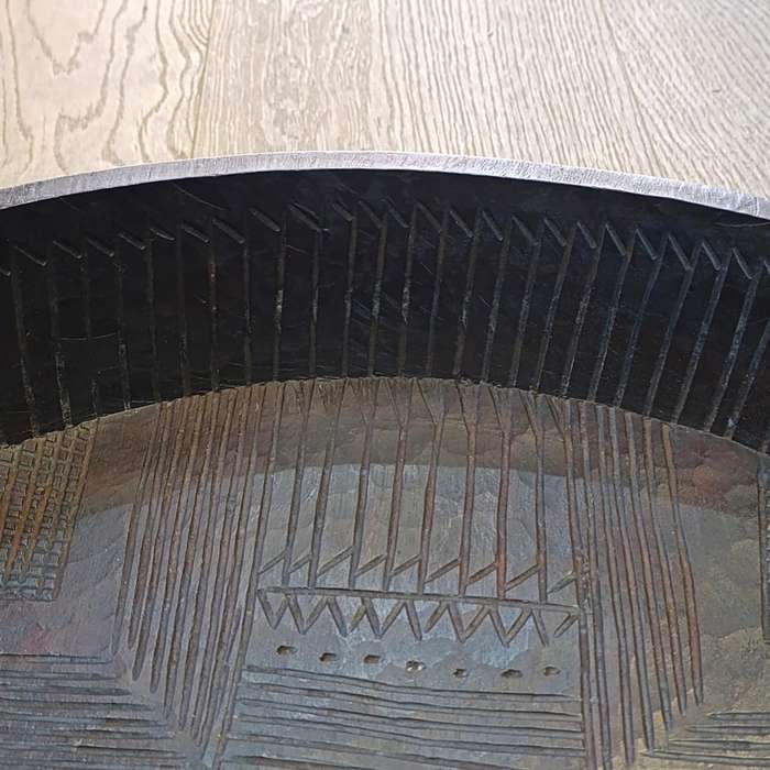 Antique gurage Tribe tree injera serving platter/bowl from Ethiopia