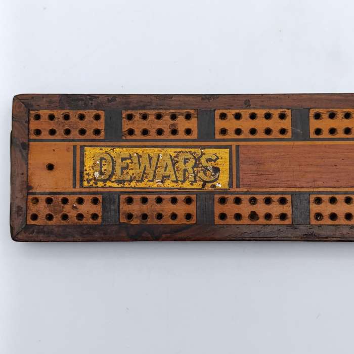 Vintage Dewar's Whiskey cribbage board game