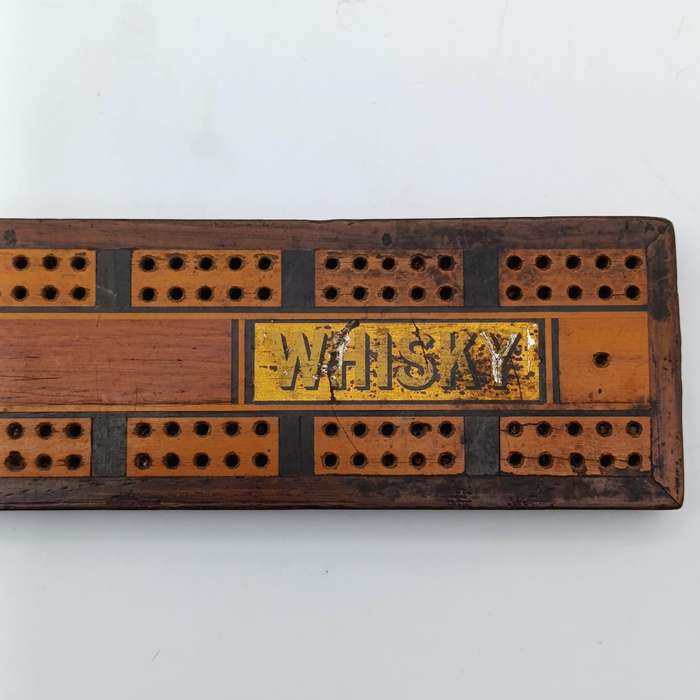 Vintage Dewar's Whiskey cribbage board game