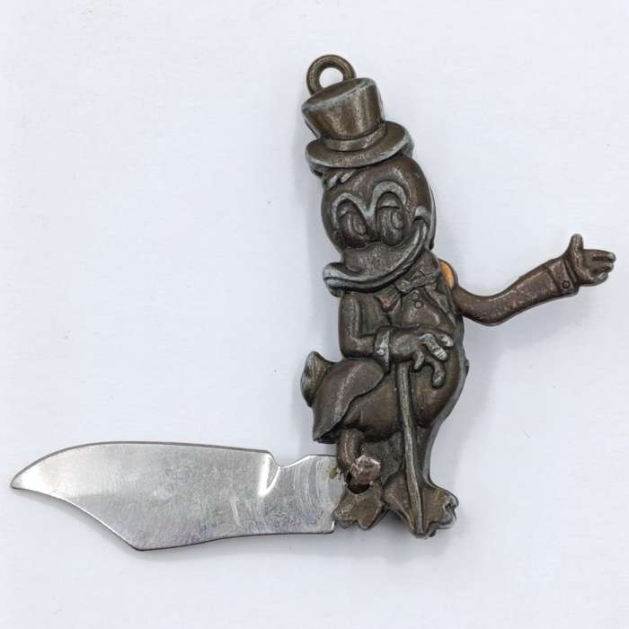 Vintage Donald Duck miniature keychain pocket knife