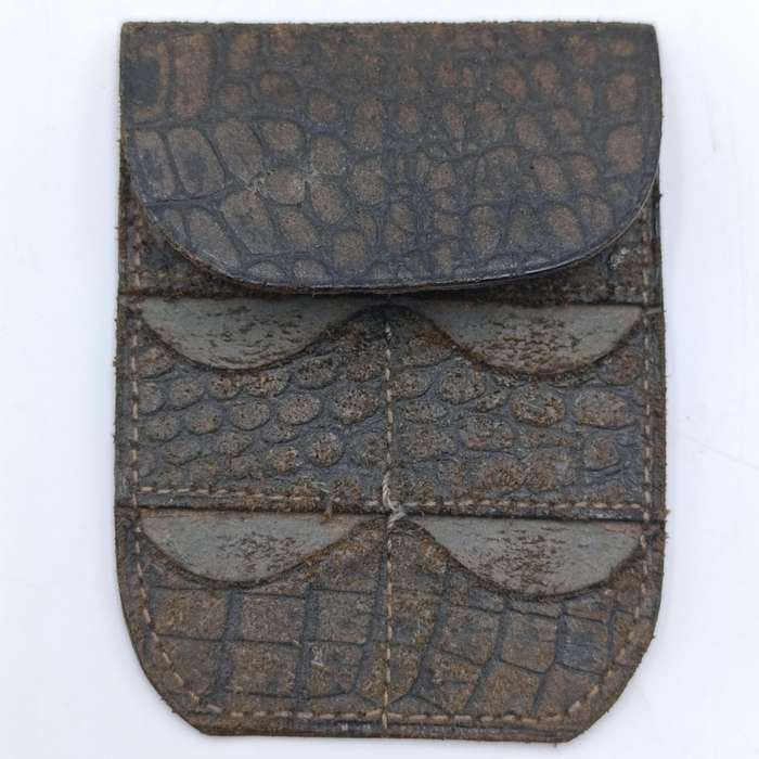 Colonial Bank antique / vintage leather and leatherette purse