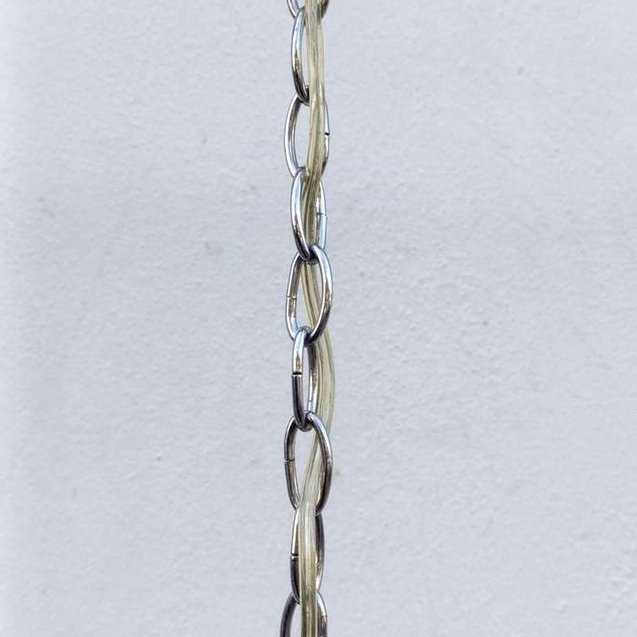White metal Crystal-decorated 5 arm chandelier