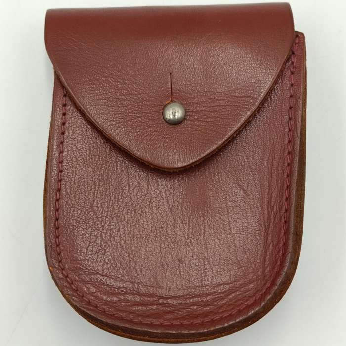 Vintage leather handcuff pouch with handcuffs