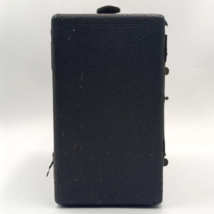 Antique Falling plate box camera - leather handle broken
