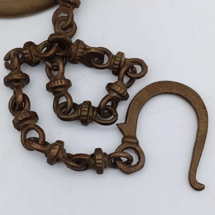 Vintage brass Tibetan Buddhist temple bell