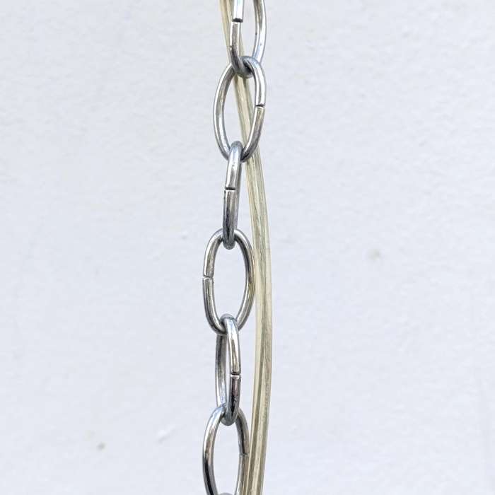 White metal Crystal decorated 5 arm chandelier