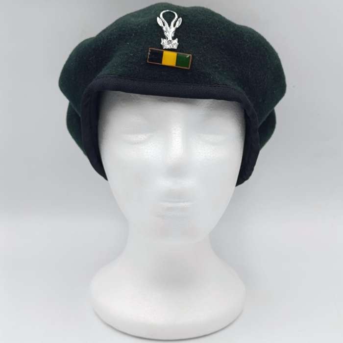 SA Infantry beret with bokkop and balkie - size 60