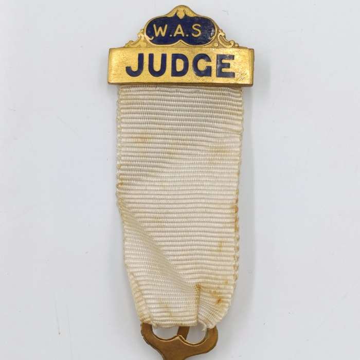 Witwatersrand Agricultural Society Judge medal 1936-37 - No. 547