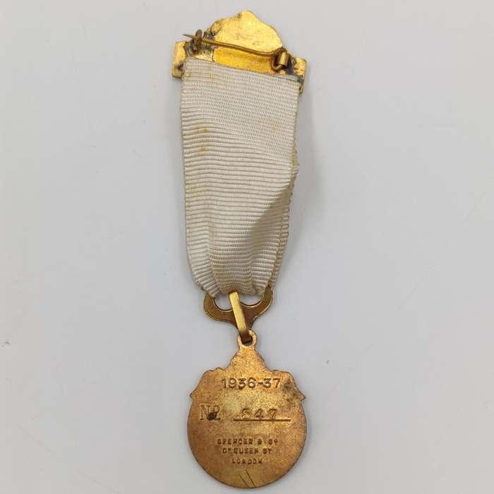 Witwatersrand Agricultural Society Judge medal 1936-37 - No. 547