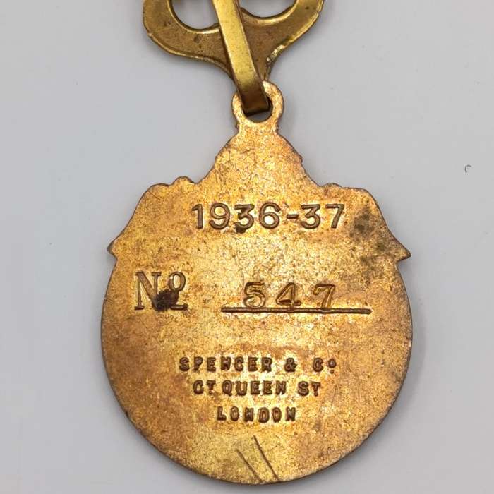 Witwatersrand Agricultural Society Judge medal 1936-37 - No. 547