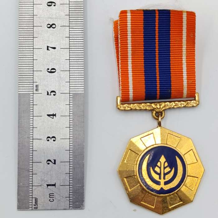 SADF Pro Patria medal #46847 issued to Cpl K.H Knorr - with box - swivel type